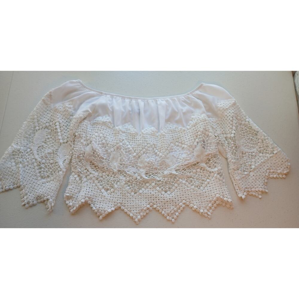 Bohemian girly summer top size S  made by Rhapsody